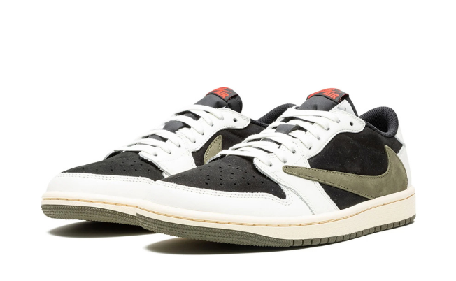 Air Jordan 1 Retro Low OG Travis Scott Olive - obrazek 2