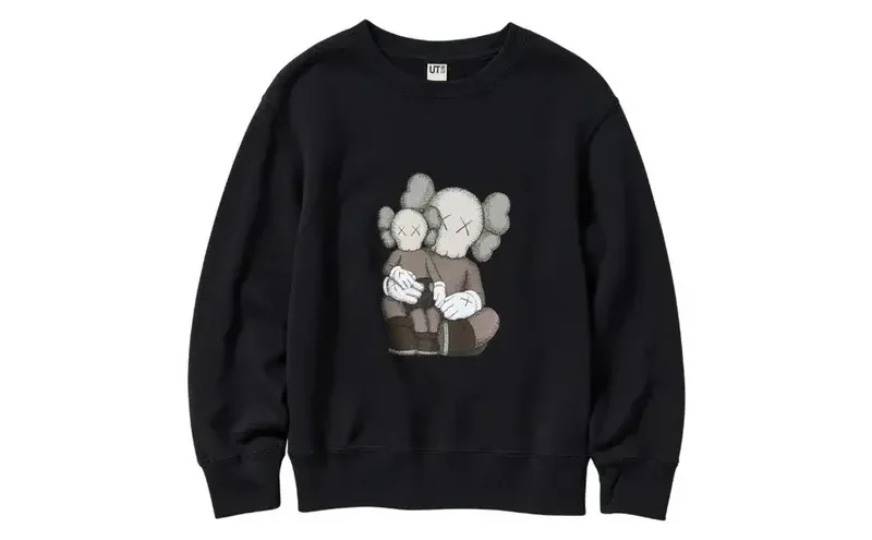 KAWS x Uniqlo Longsleeve Sweatshirt Black BBF
