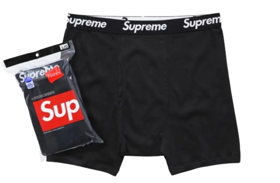 Bokserki Supreme Czarne (4-pack)