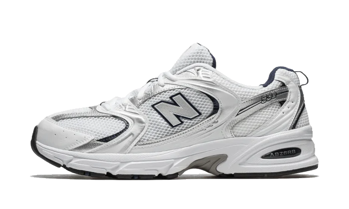 New Balance 530 White Silver Navy