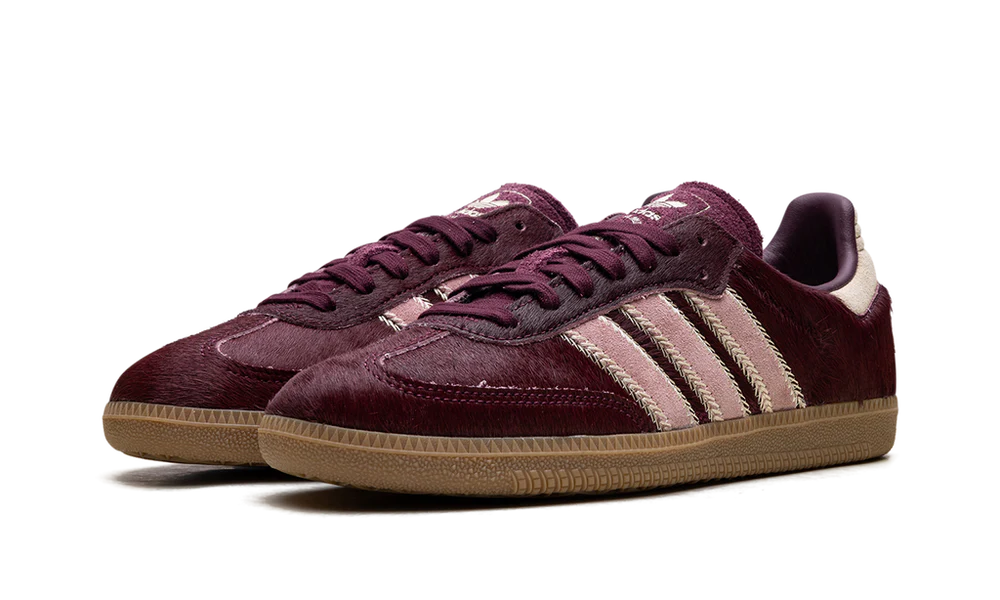 Adidas Samba OG Maroon Sand Strata Pony - obrazek 2