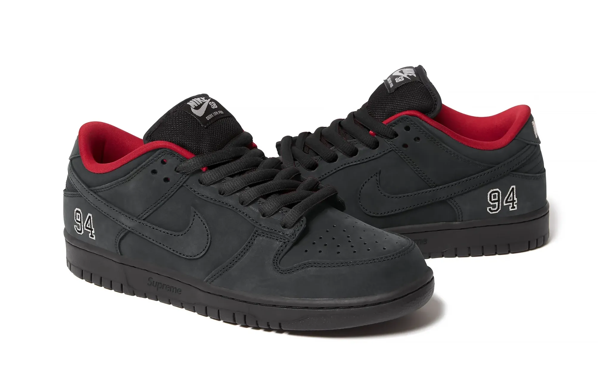 Nike SB Dunk Low Supreme 94 Black - obrazek 2