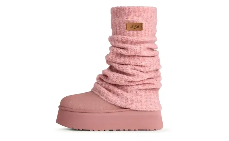 UGG Classic Mini Dipper Legwarmer Boot Pink Dawn