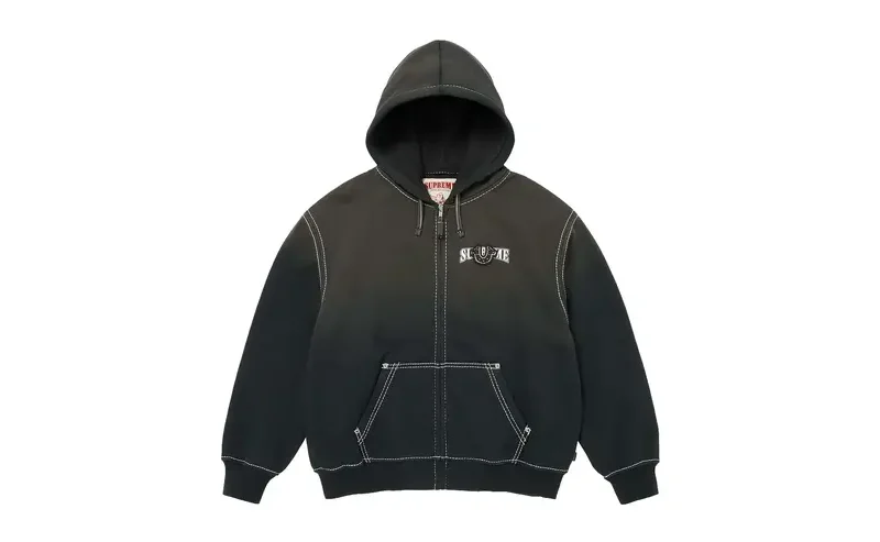 Supreme True Religion Zip Up Hooded Sweatshirt Black