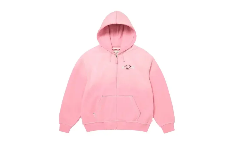 Supreme True Religion Zip Up Hooded Sweatshirt Pink