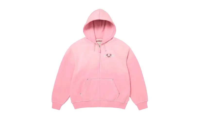 Supreme True Religion Zip Up Hooded Sweatshirt Pink