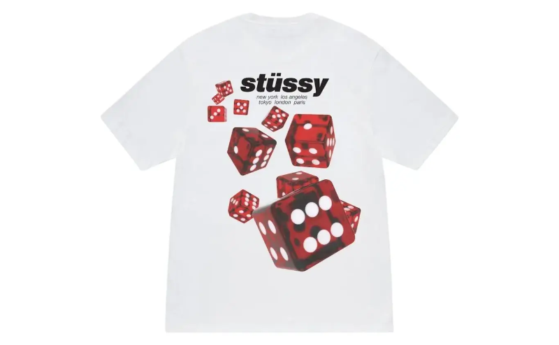 Stussy Rollers Tee White