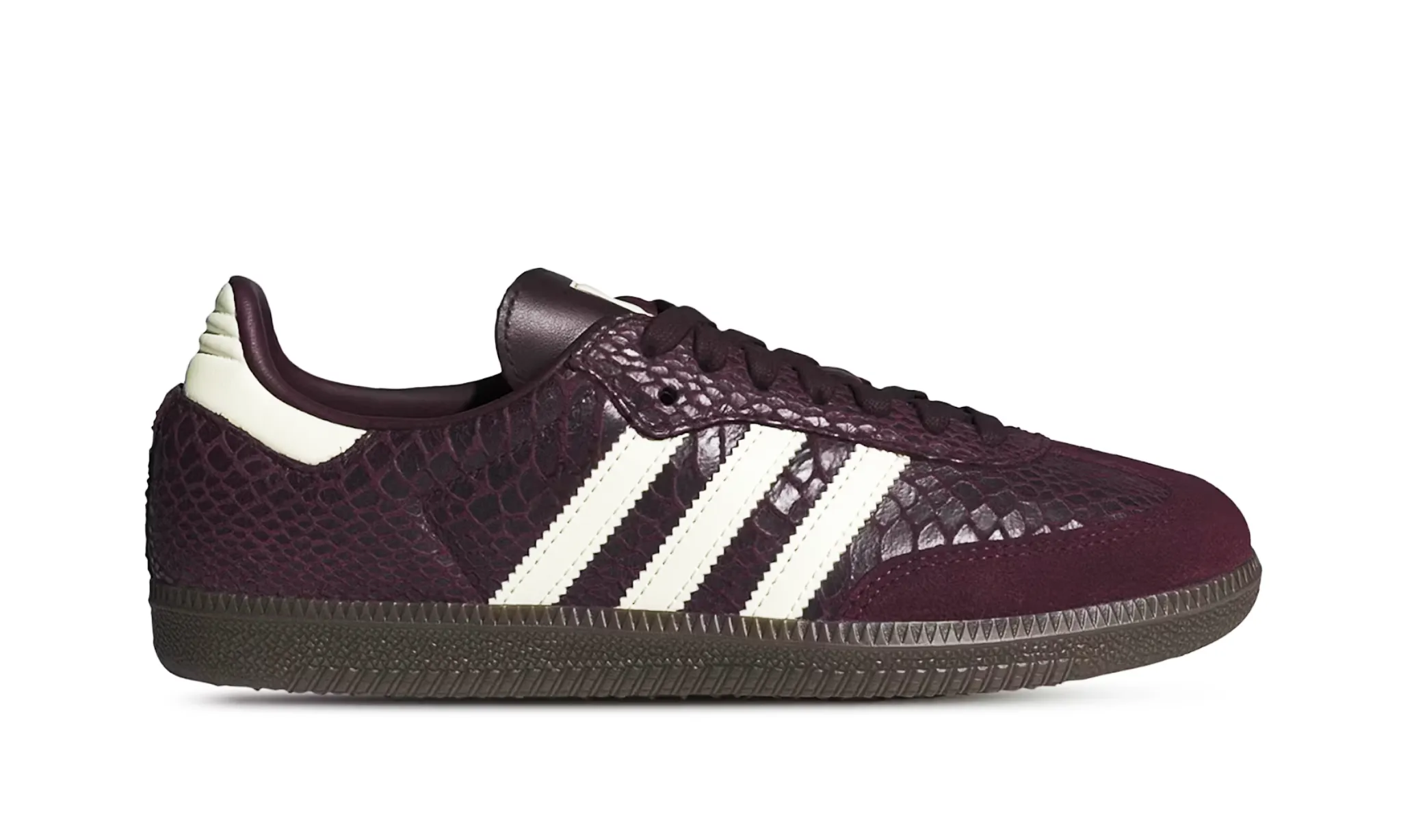 Adidas Samba OG Snakeskin Maroon Cream White - obrazek 2