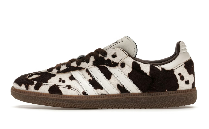 Adidas Samba OG Cow Print Dark Brown White