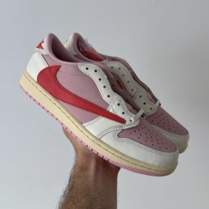 Air Jordan 1 Retro Low OG SP Travis Scott Sail Tropical Pink