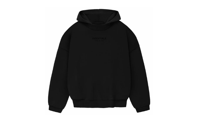 Fear of God Essentials Hoodie Jet Black
