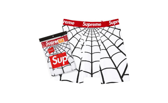 Supreme Hanes Spider-Man Bokserki Białe (2 pack)