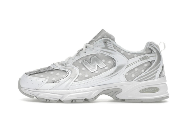 New Balance 530 Silver Metallic Polka Dots