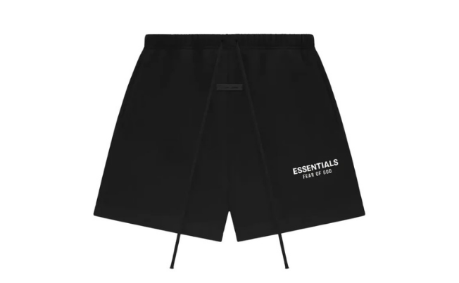 Spodenki Fear of God Essentials Classic Sweatshort Jet Black