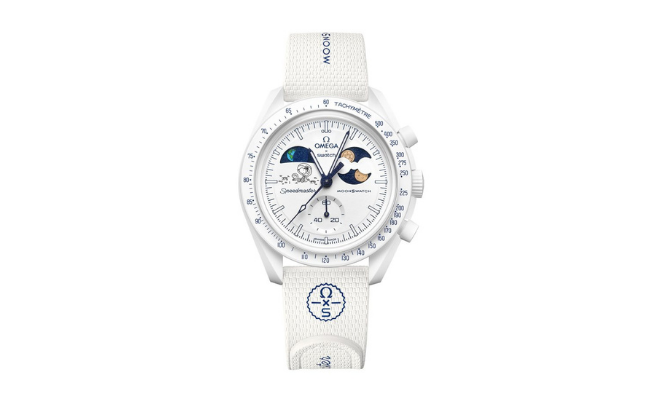 Swatch x Omega Bioceramic Mission To Earthphase Moonshine Gold Cold Moon