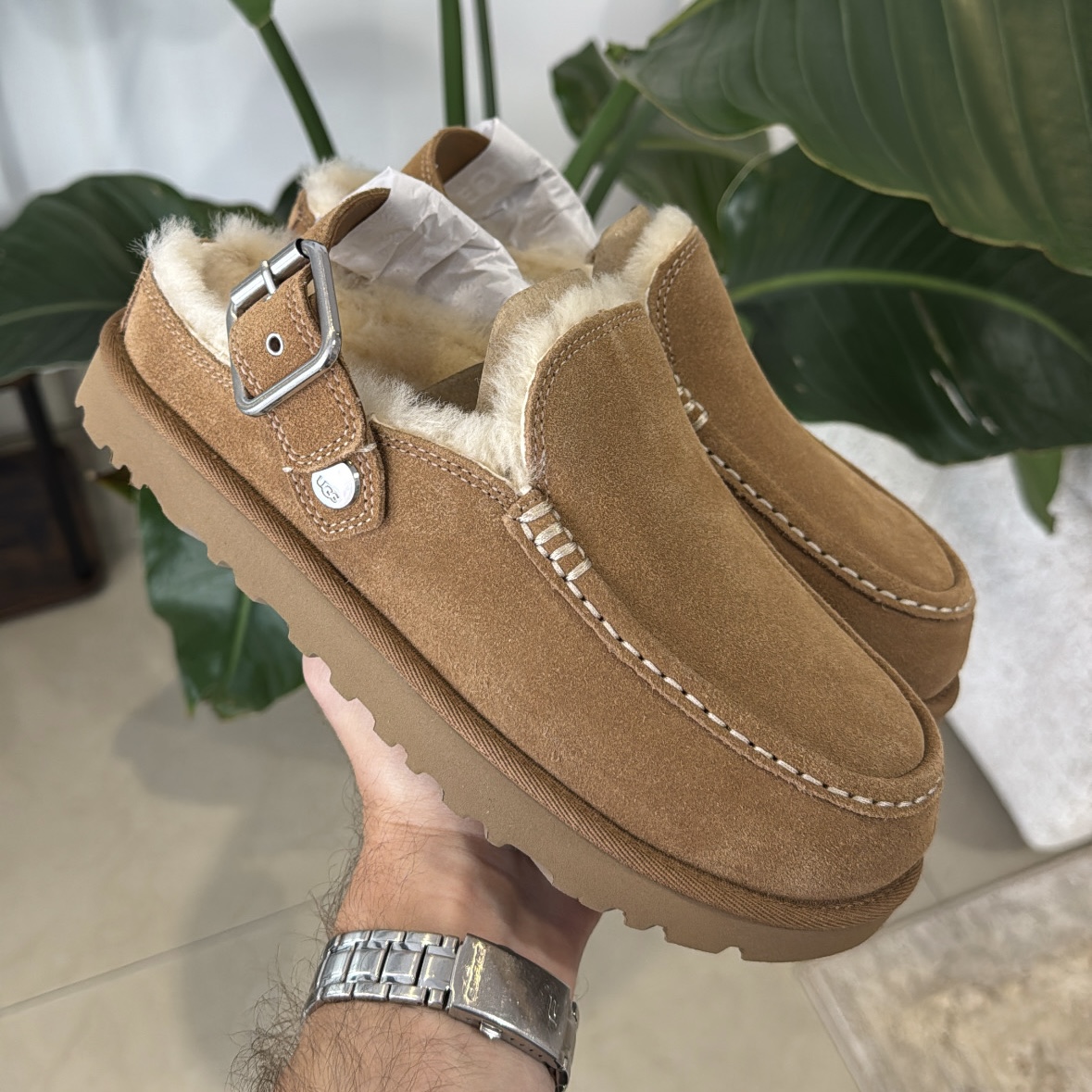 UGG Goldenstar Evelina Clog Chestnut